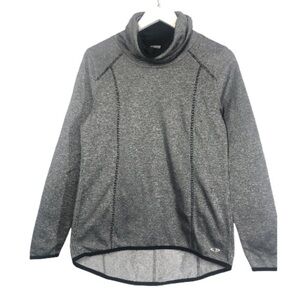 Champion duo dry long neck gray pullover size S